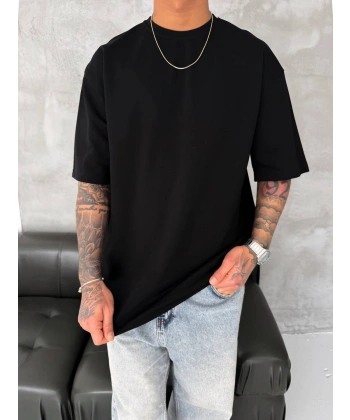 Basic Oversize Unisex Tshirt Siyah