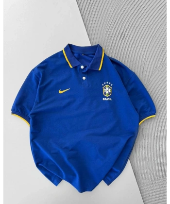 Brazil Polo Yaka Tshirt - Lacivert