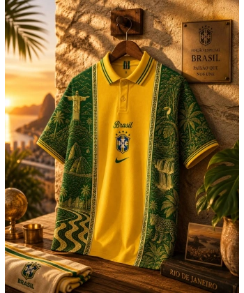 Brazil Polo Yaka Tshirtt