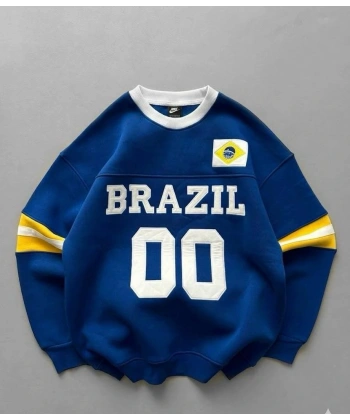 BRZ Unisex Şardonlu Sweatshirt