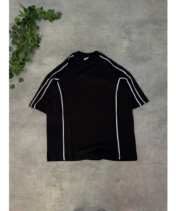 Düz Biyeli Unisex Oversize Tshirt