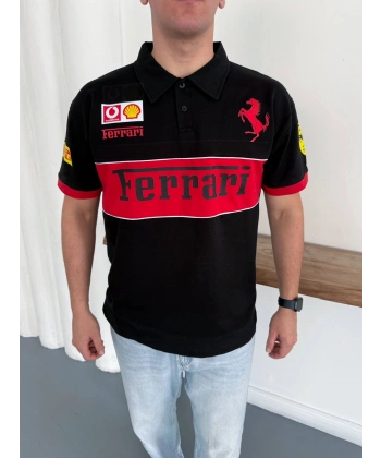 FRR Polo Yaka Tshirt Siyahh