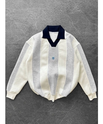 Jose polo yaka sweatshirt - Gri