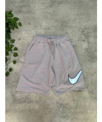 NK Reflektörlü Unisex Oversize Şort - Gri