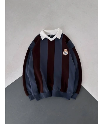 RM Polo Yaka Sweatshirt Lacivert