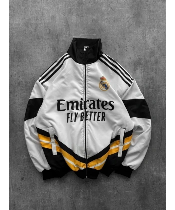 RM Unisex Bomber Ceket Beyaz