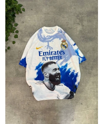 RM Unisex Oversize Tshirt - Beyaz