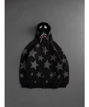 Star Kar Maske Unisex Şardonlu Hırka