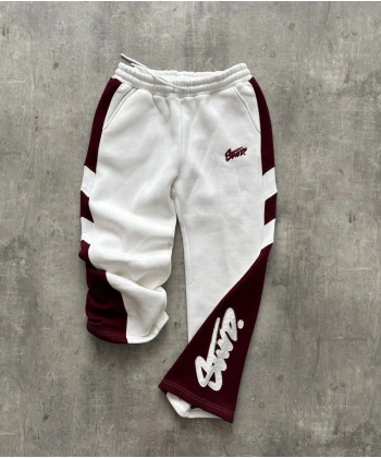 Swd Şardonlu Unisex Eşofman Beyaz