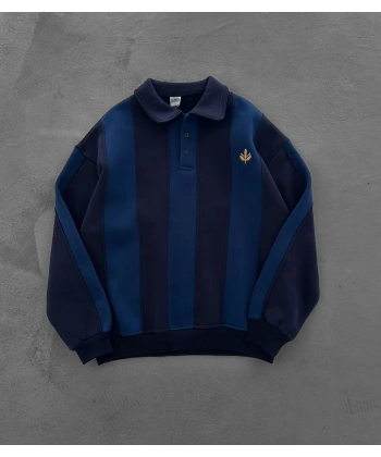 Taraftar Polo Yaka Şardonlu Sweatshirt