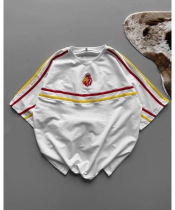 Taraftar Unisex Oversize Tshirt -GS/Beyaz