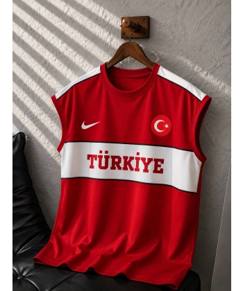 Türkiye Oversize Sıfır Kol Kırmızı