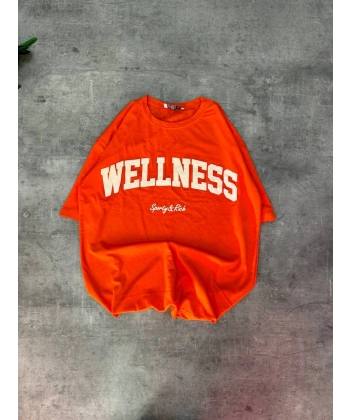 Wellness Unisex Oversize Tshirt - Turuncu
