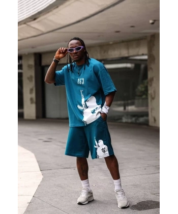 Yeni Sezon 153 Unisex Şortlu Takım - Yeşil