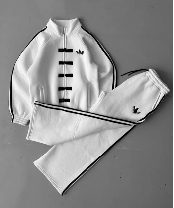 Yeni Sezon Baggy Unisex Eşofman Takımı - Beyaz