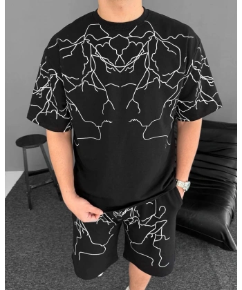 Yıldırım Desen Şortlu Takım