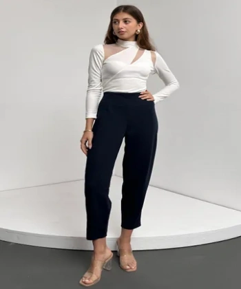 Yüksek Bel Balon Pantolon