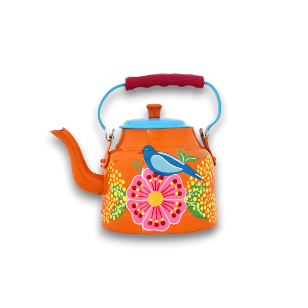 Demlik Turuncu Kuşlu