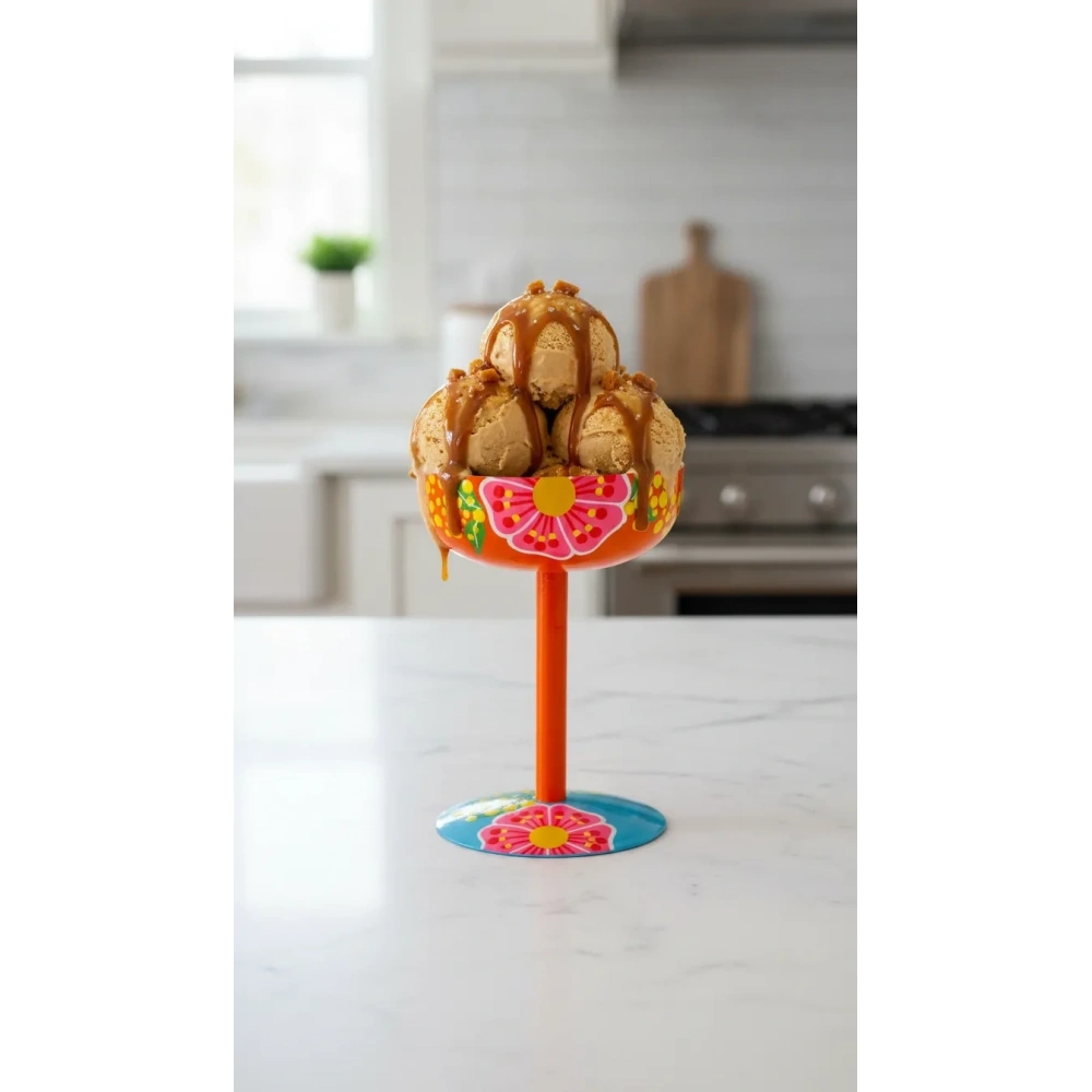 Ayaklı Dondurma Kasesi Turuncu