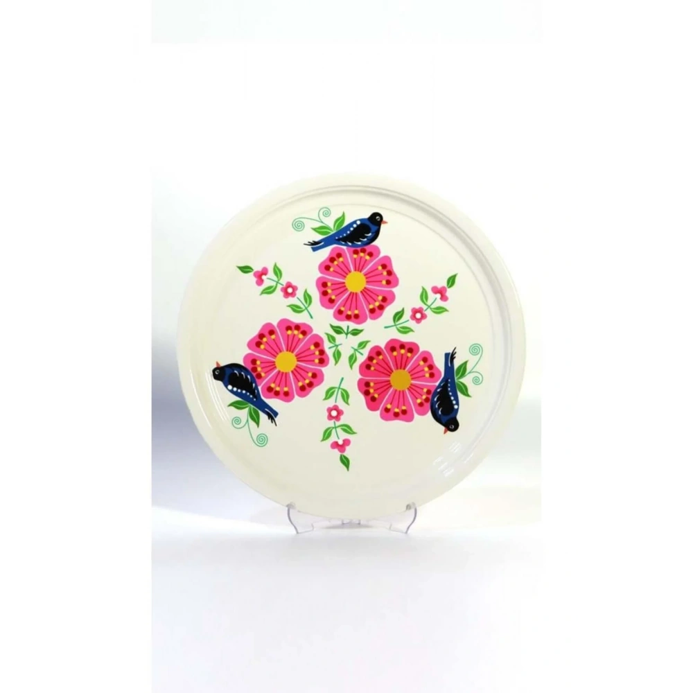 Tepsi Beyaz Kuş (33 cm)