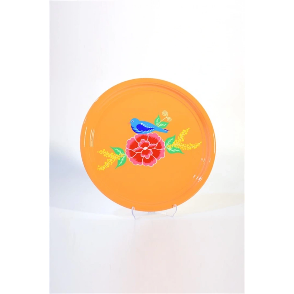 Turuncu Kuş Tepsi (26 Cm)