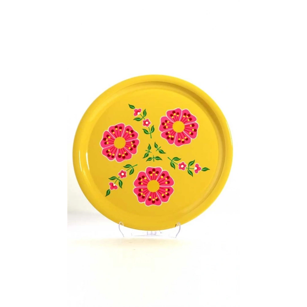 El Boyama 33 Cm Sarı Çiçek