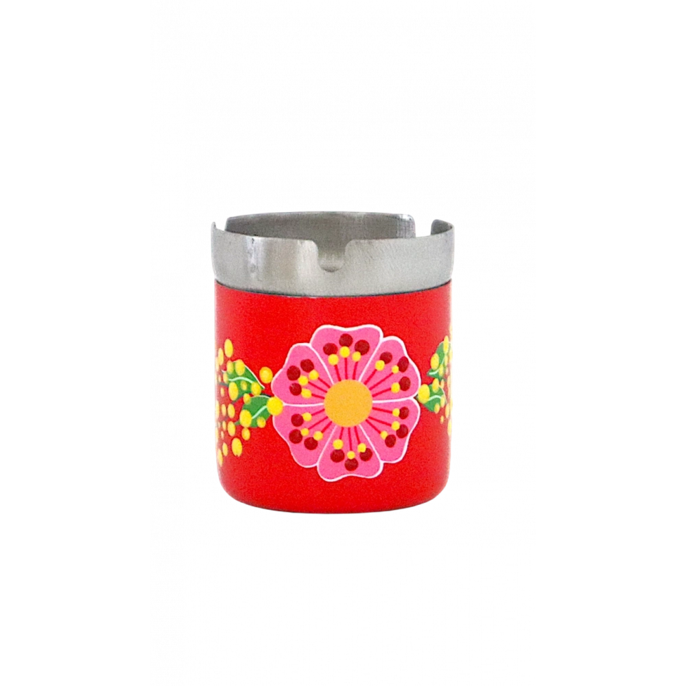 El Boyama Kül Tablası Kırmızı