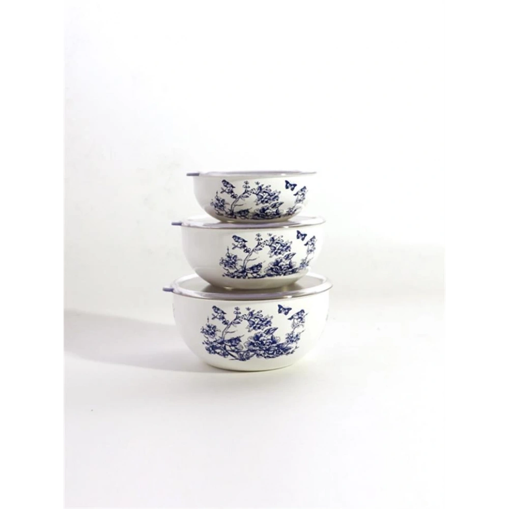 El Boyama Saklama Kabı Mavi Beyaz