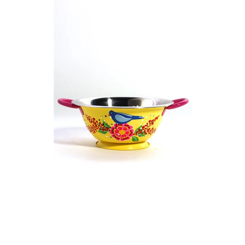 El Boyama Sarı Kuş Süzgeç