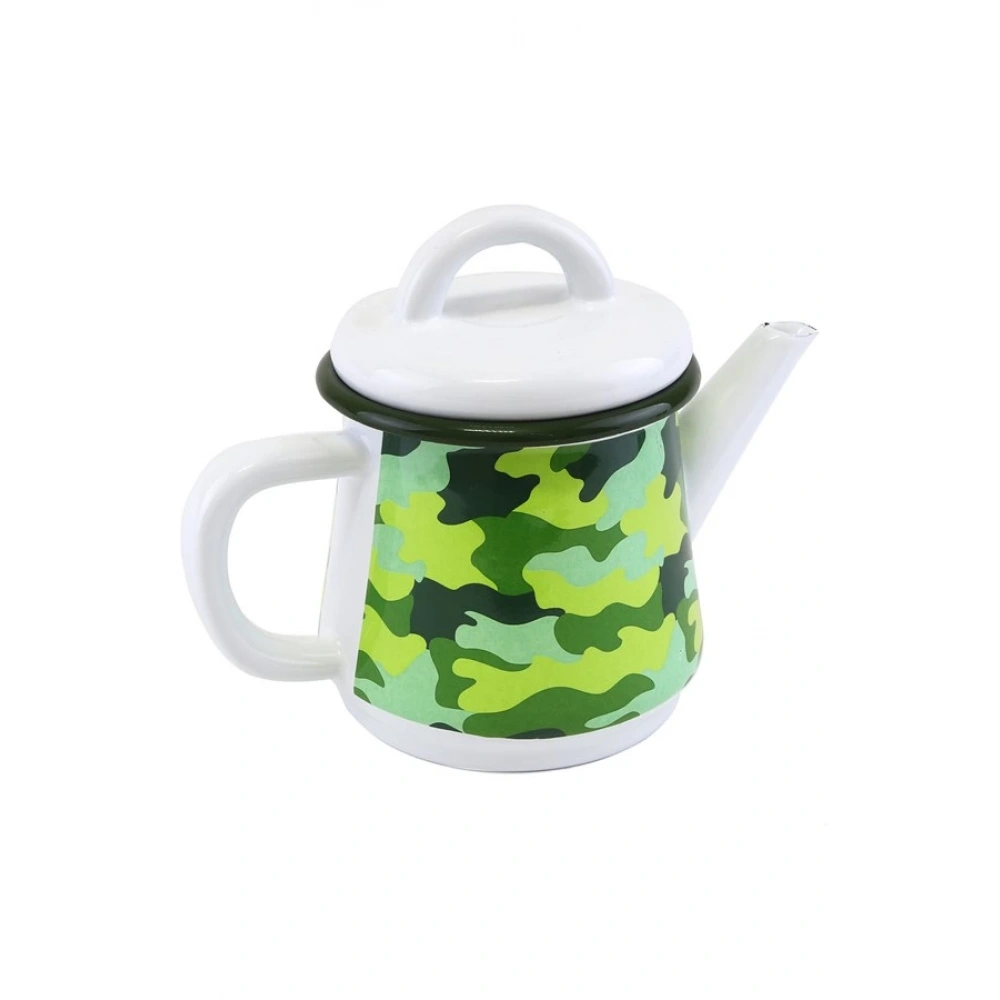 Emaye Demlik Kamp Beyaz