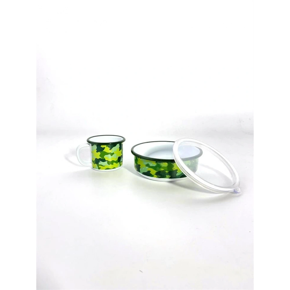 Emaye Kupa Saklama Kabı Set