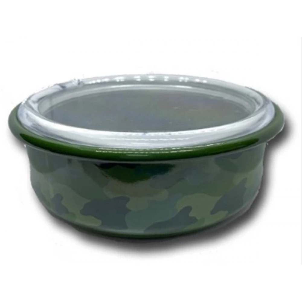 Emaye Saklama Kabı Kamuflaj