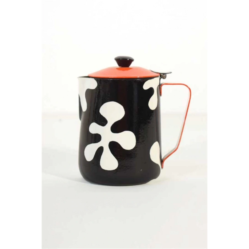 Emaye Turuncu Kapaklı Sürahi Splash