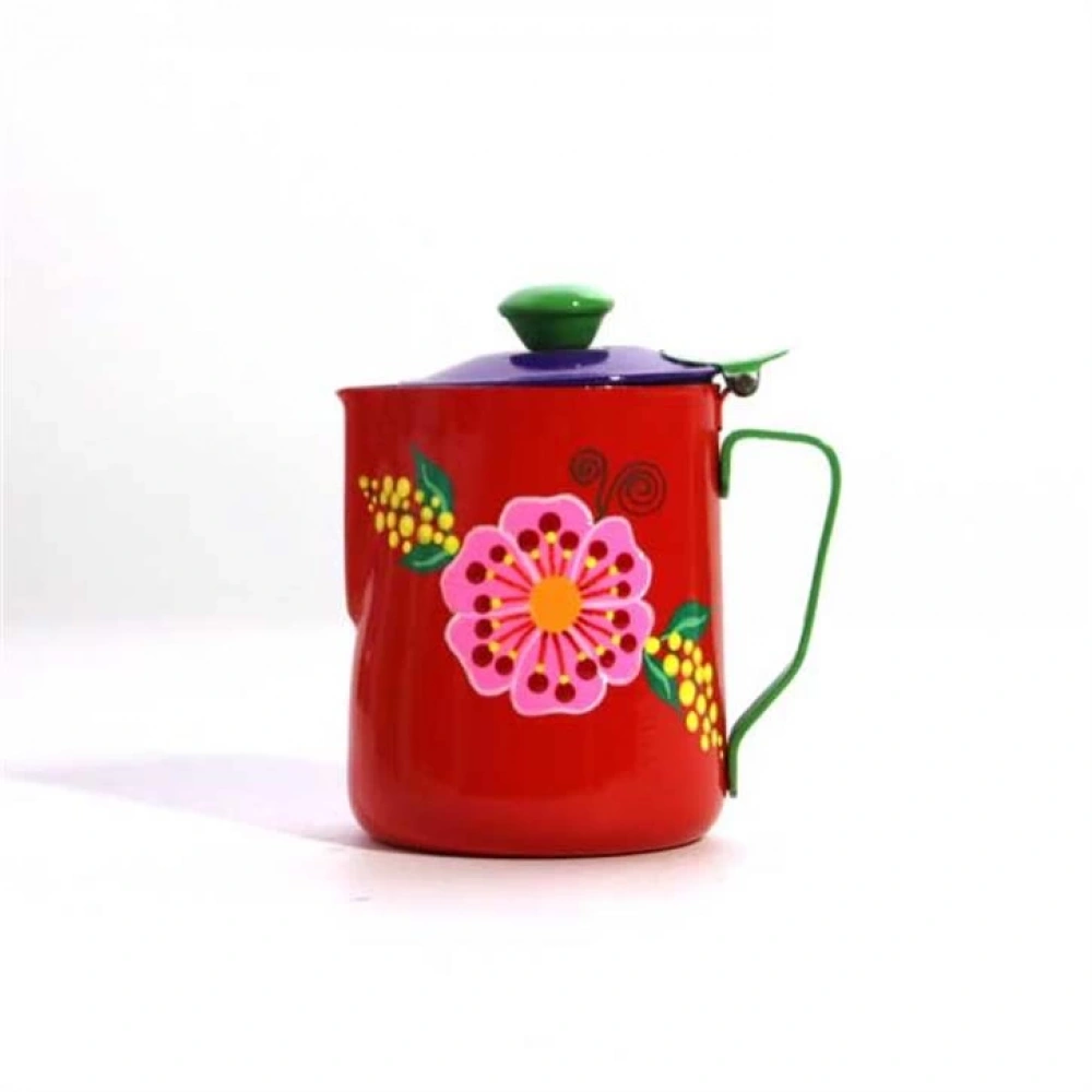 KIRMIZI ÇİÇEK KAHVE DEMLİĞİ