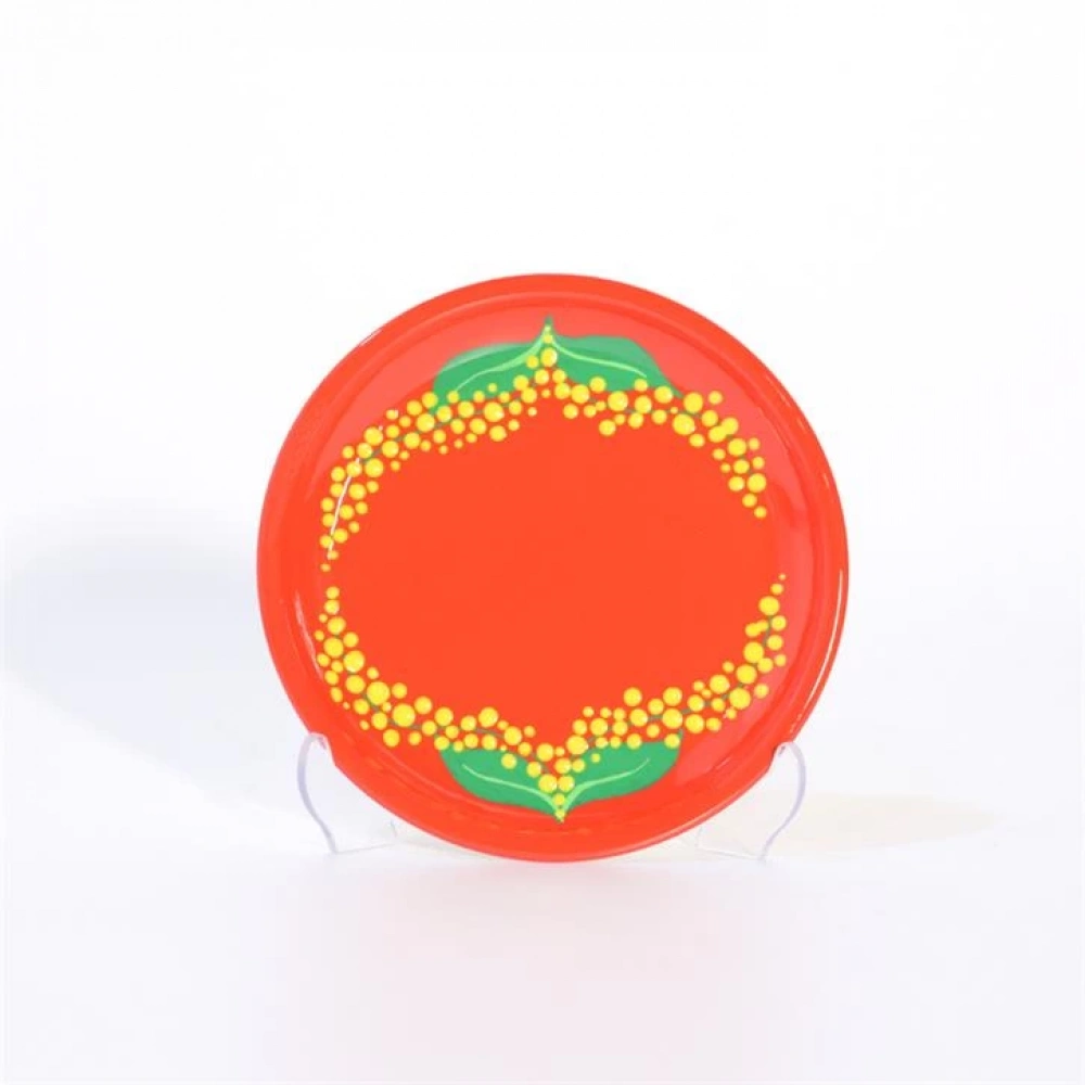 Kırmızı Kahvaltı Tabağı