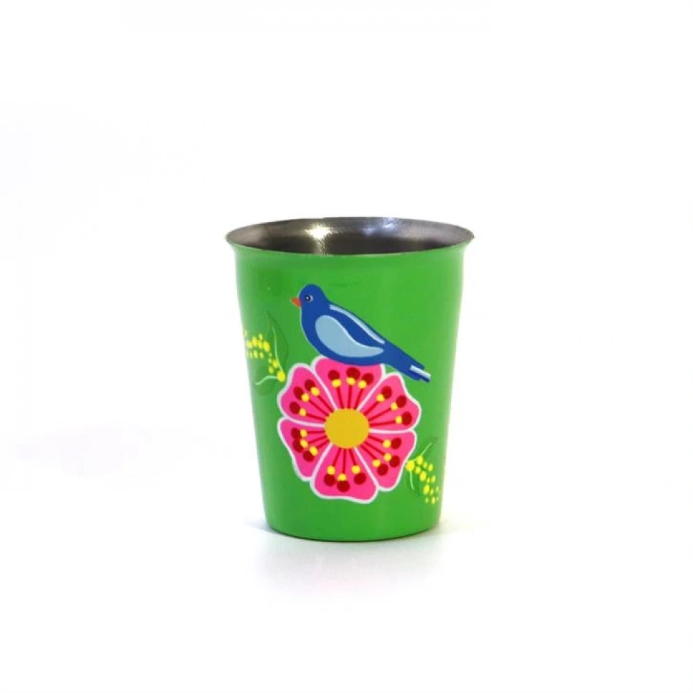 Yeşil Kuşlu Bardak