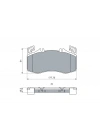 MERCEDES W177-118-247 FREN BALATASI ÖN 19- A0004203602