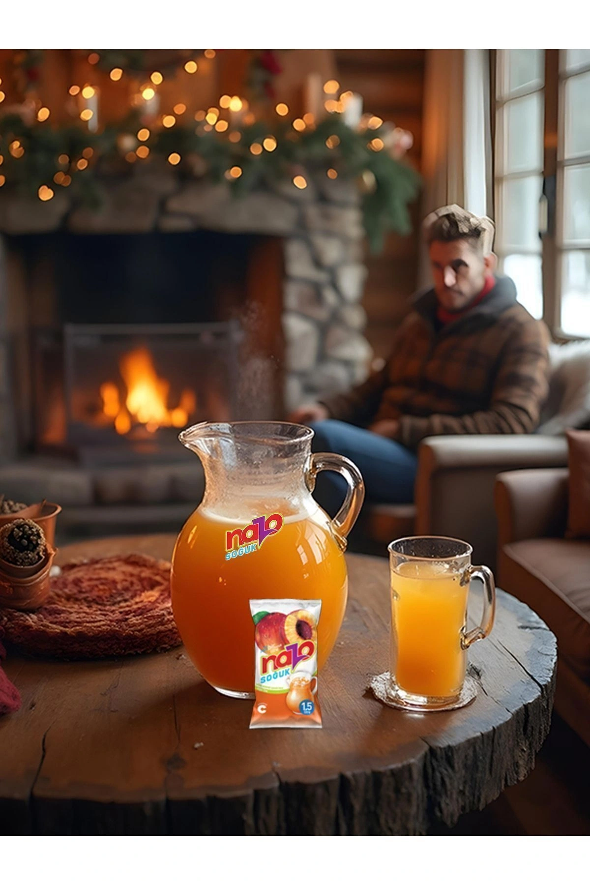 Nazo 9 Gr. Şeftali Aromalı Toz İçecek 24 Lü