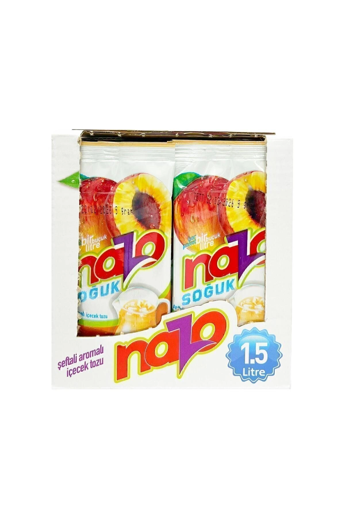 Nazo 9 Gr. Şeftali Aromalı Toz İçecek 24 Lü