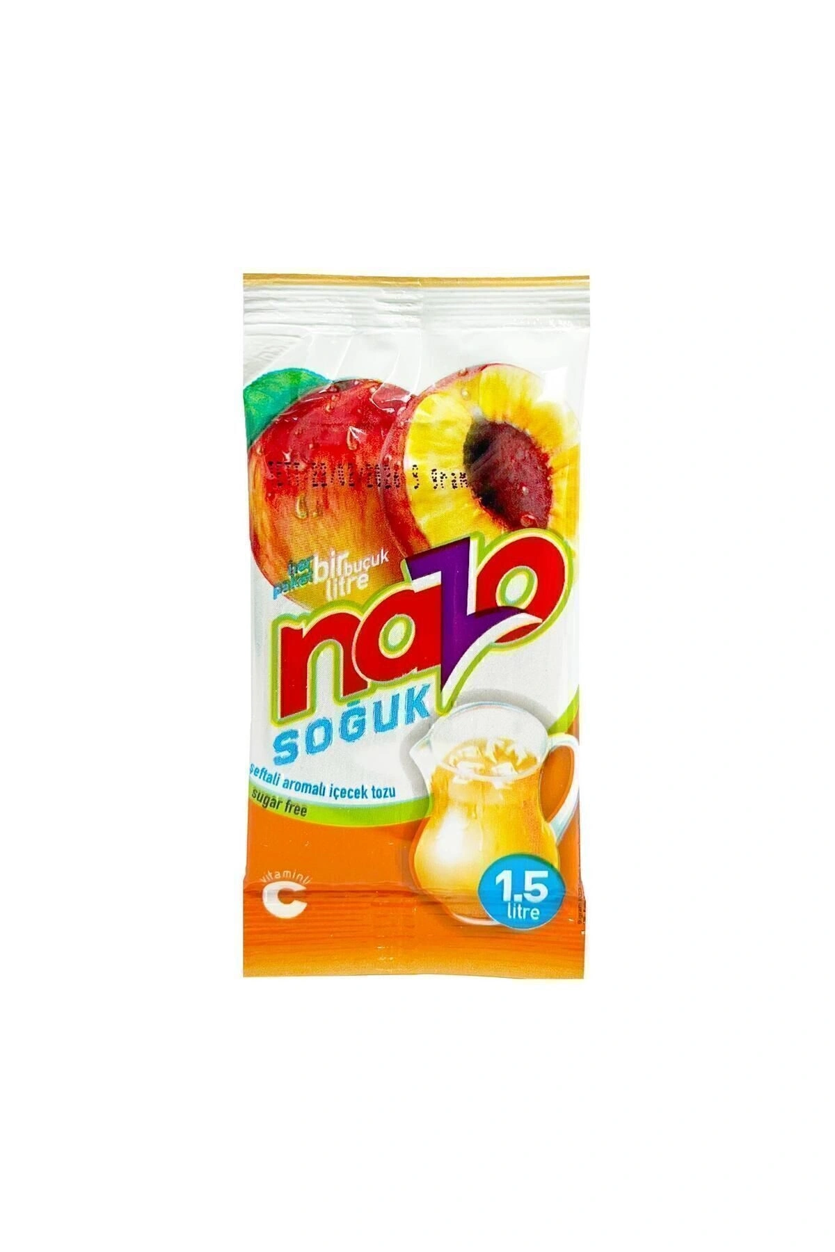 Nazo 9 Gr. Şeftali Aromalı Toz İçecek 24 Lü