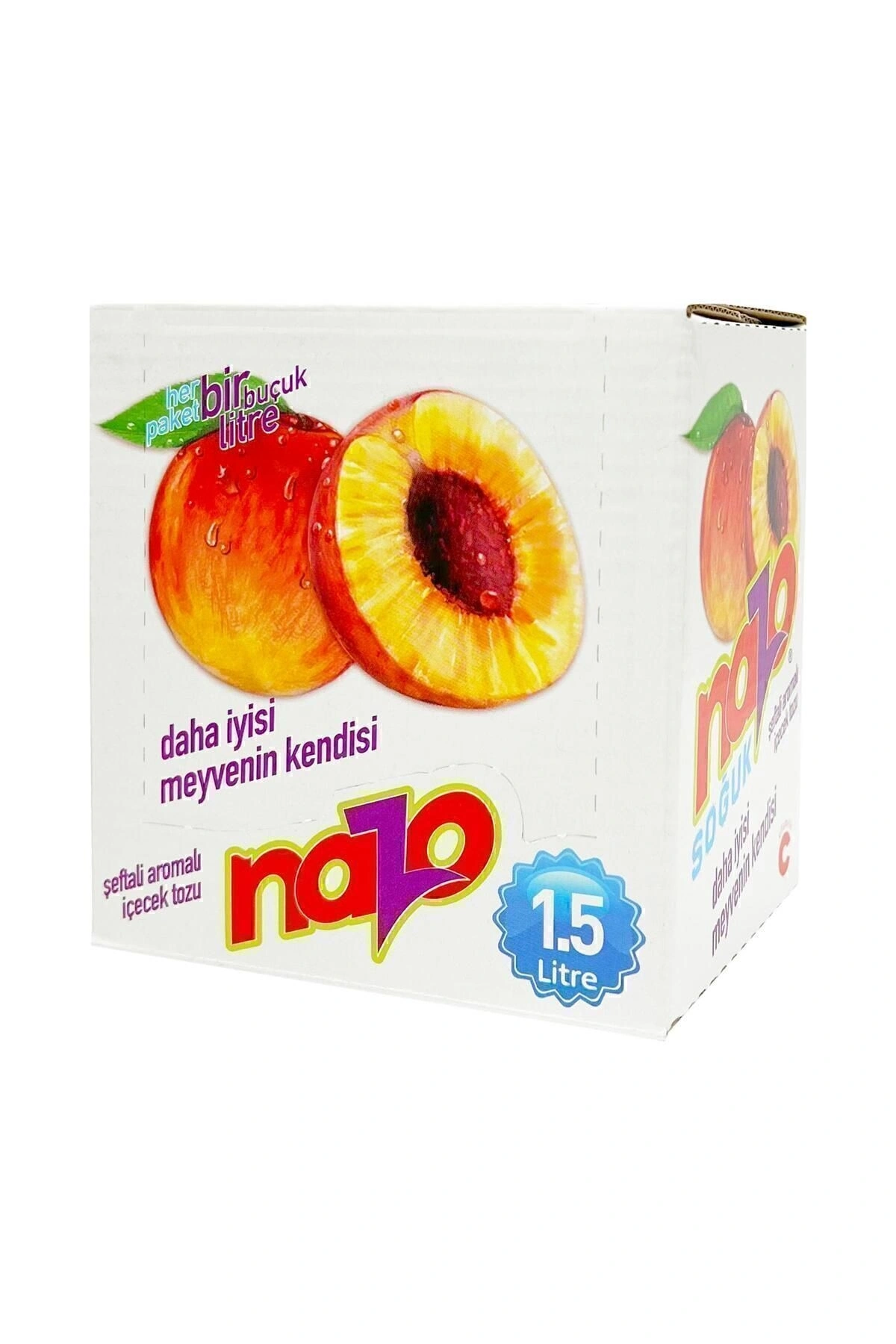 Nazo 9 Gr. Şeftali Aromalı Toz İçecek 24 Lü