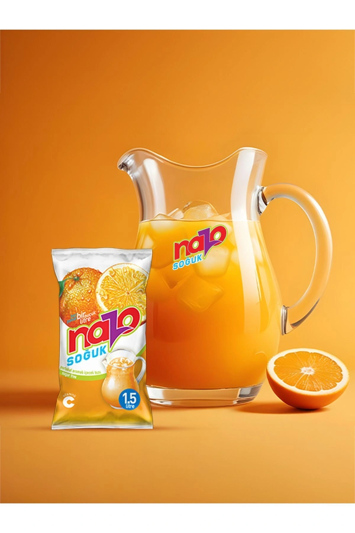 Nazo 9Gr. Portakal Aromalı Toz İçecek 24 Lü