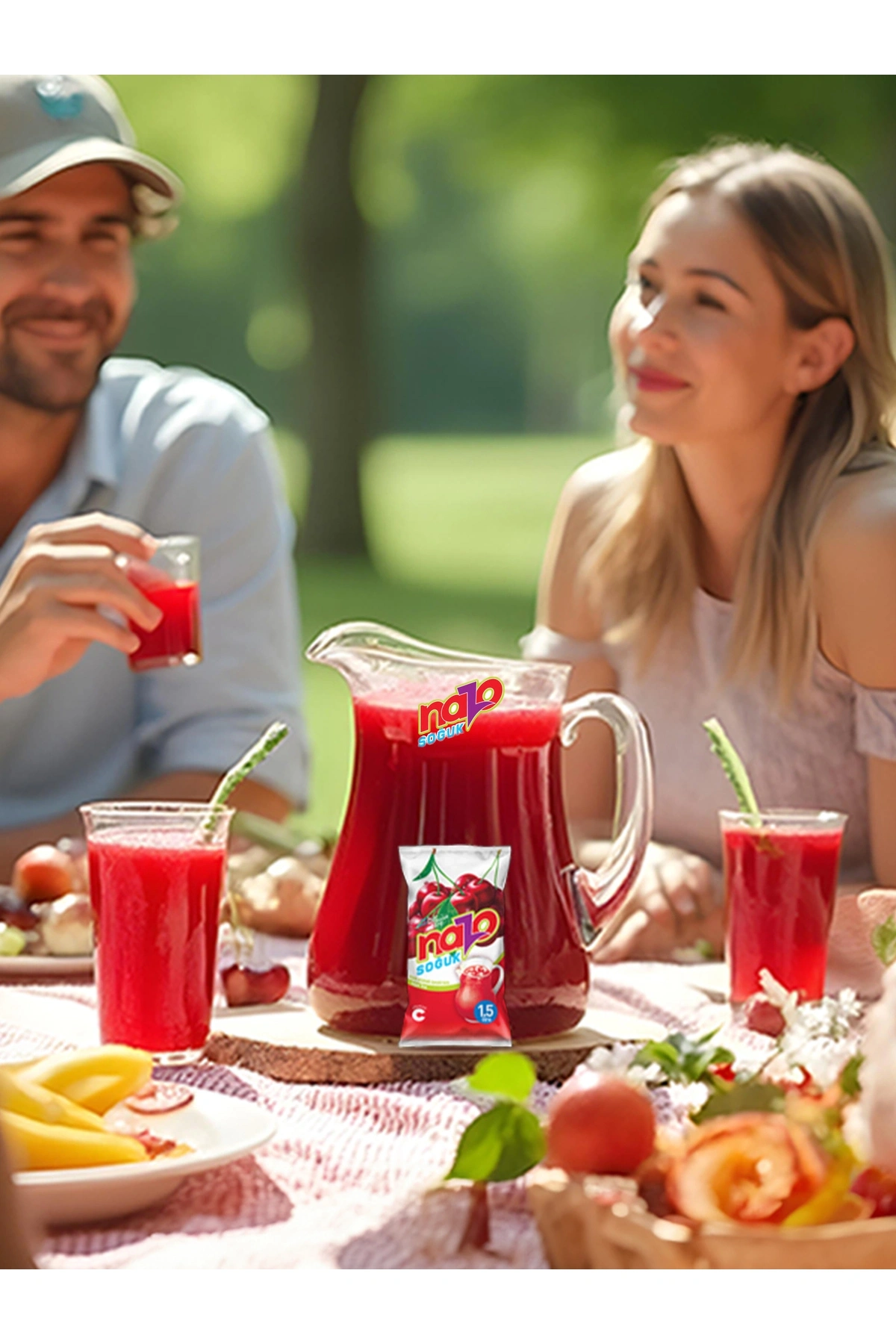 Nazo 9 gr Vişne Aromalı Toz Içecek 24lü