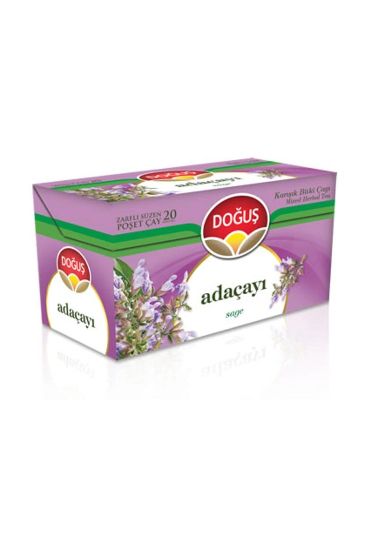 Doğuş Adaçayı Bitki Çayı Süzen Poşet Çay Bardak Poşet Sallama Bitki Çayı 20 Li