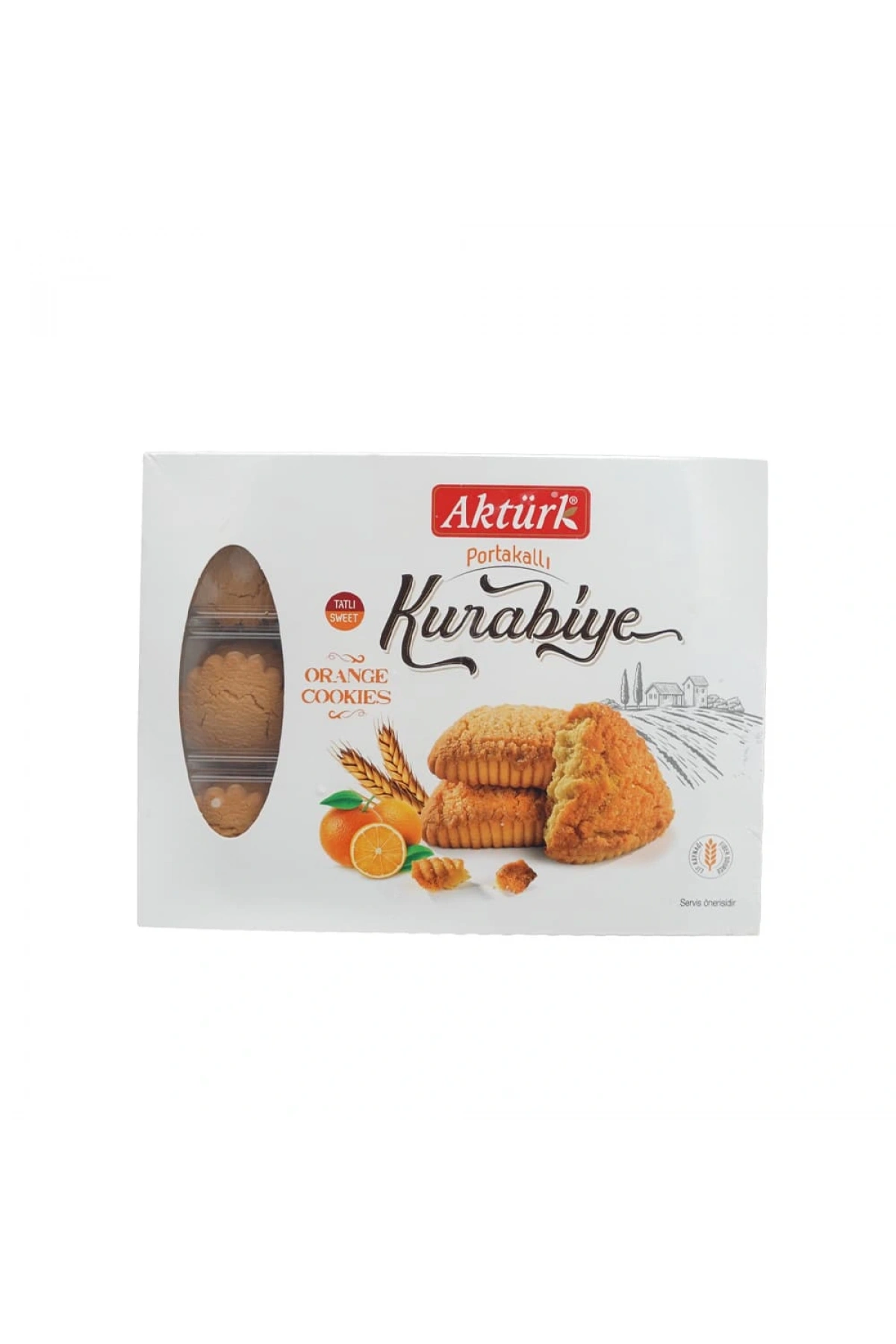Aktürk Kurabiye 400 gr portakallı