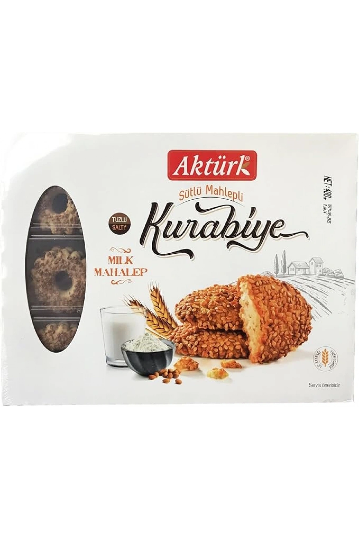 Aktürk Kurabiye 400 gr Sütlü mahlepli