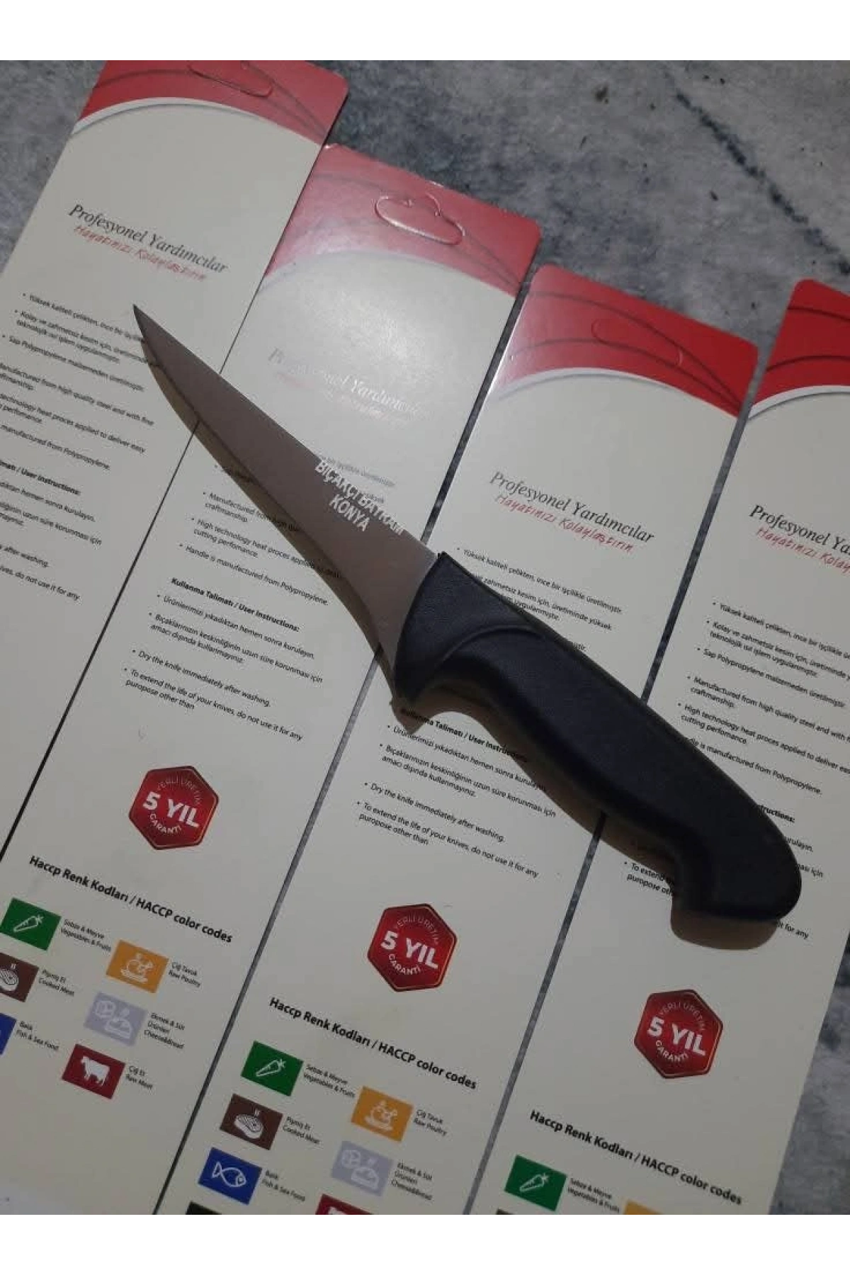 Bıçakçı Bayram Paslanmaz Çelik Mutfak Bıçak Seti Garantili - Ergonomik Sap