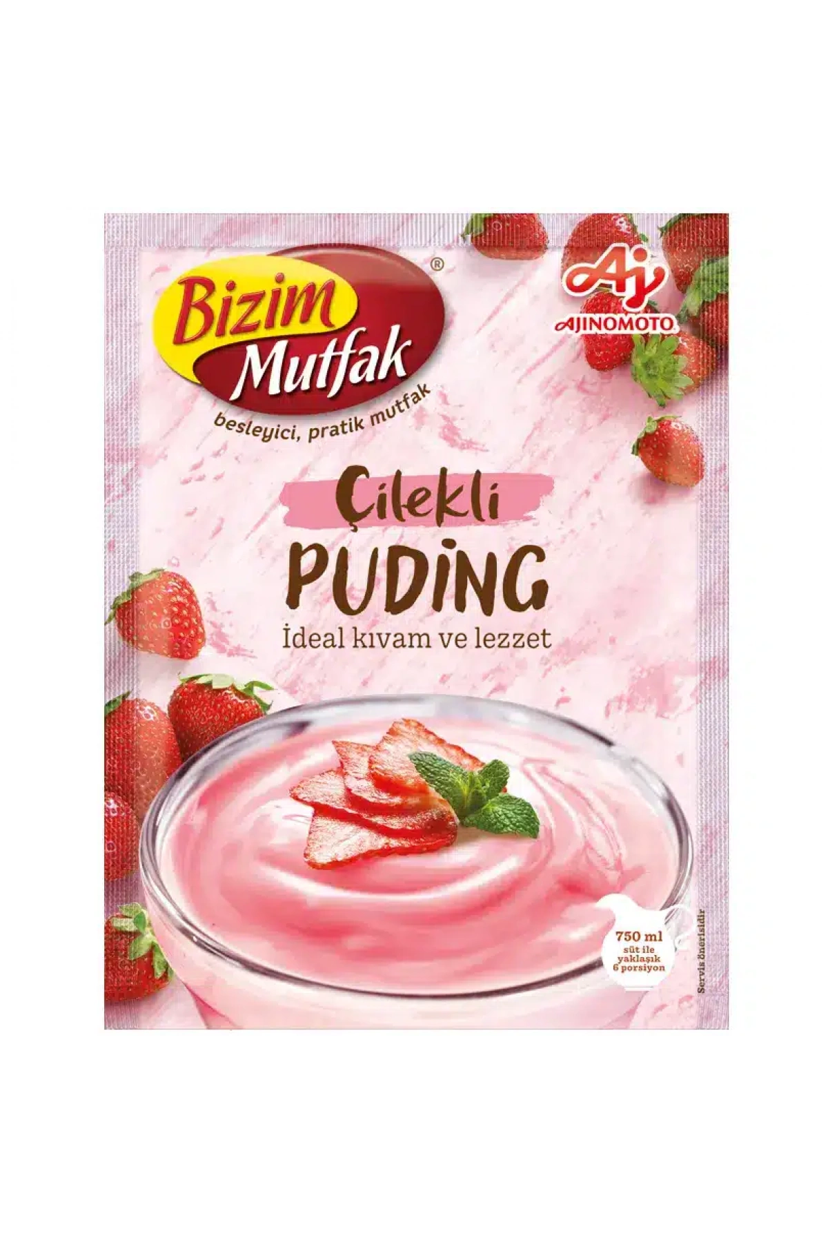 Bizim Mutfak Çilekli Puding 120 gr