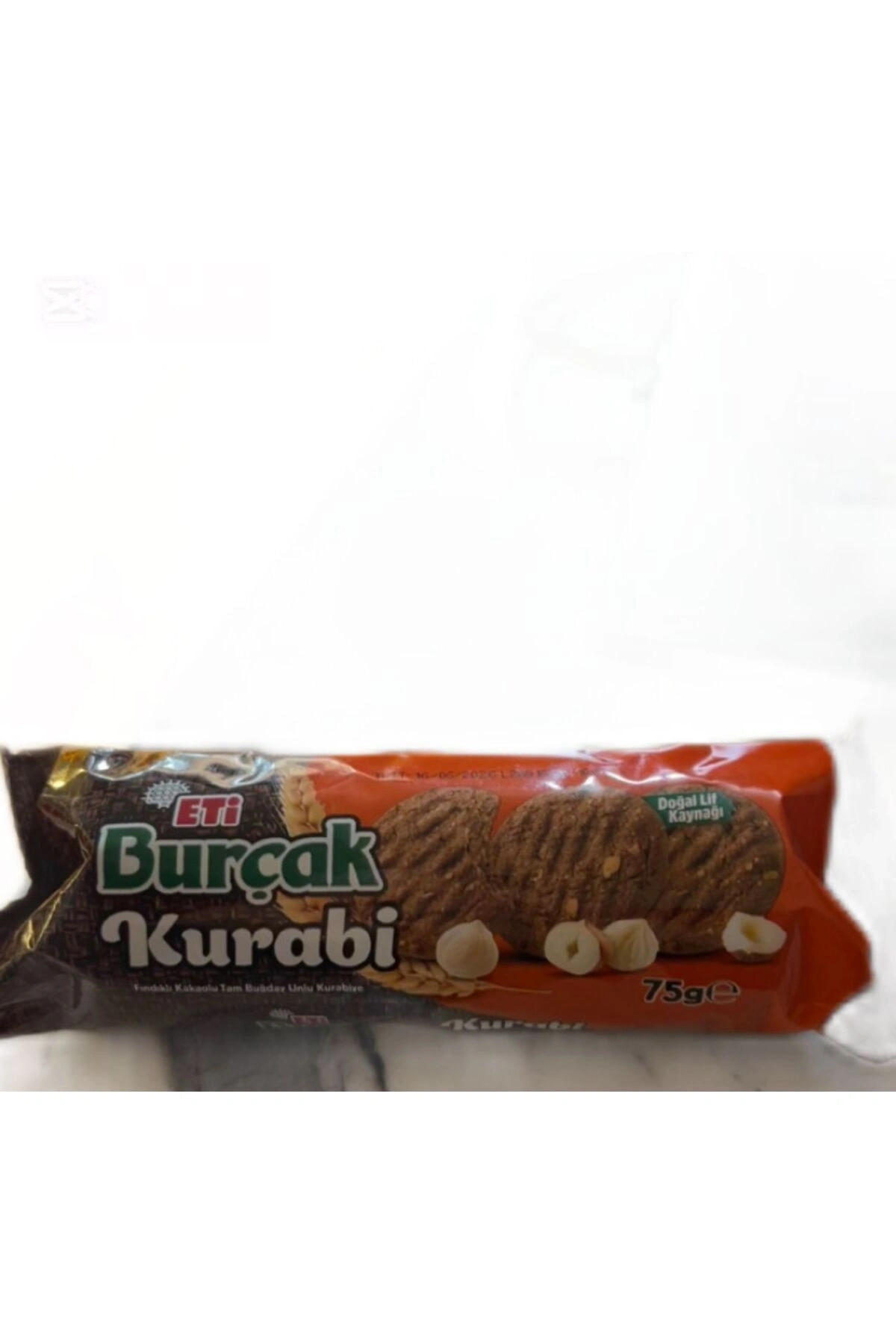 ETİ BURÇAK KURABİ FINDIKLI KAKAOLU TAM BUĞDAY UNLU KURABİYE 75GR