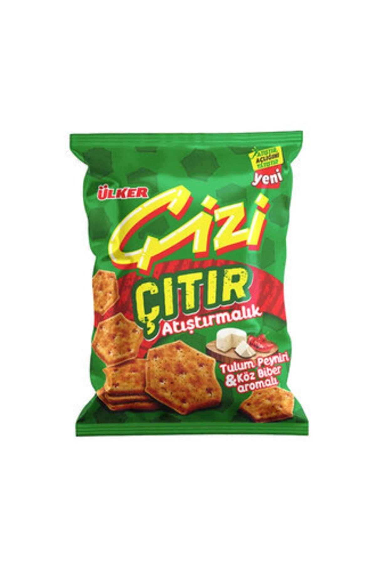 Ülker Çizi Çıtır Tulum Peynir & Köz Biber Aromalı Kraker 50g